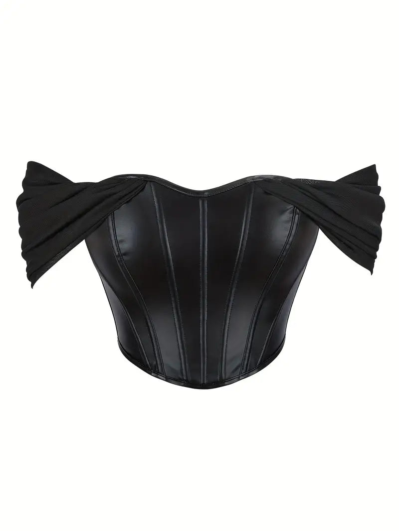 Black Cage Outside Wear Bodysuit Corset