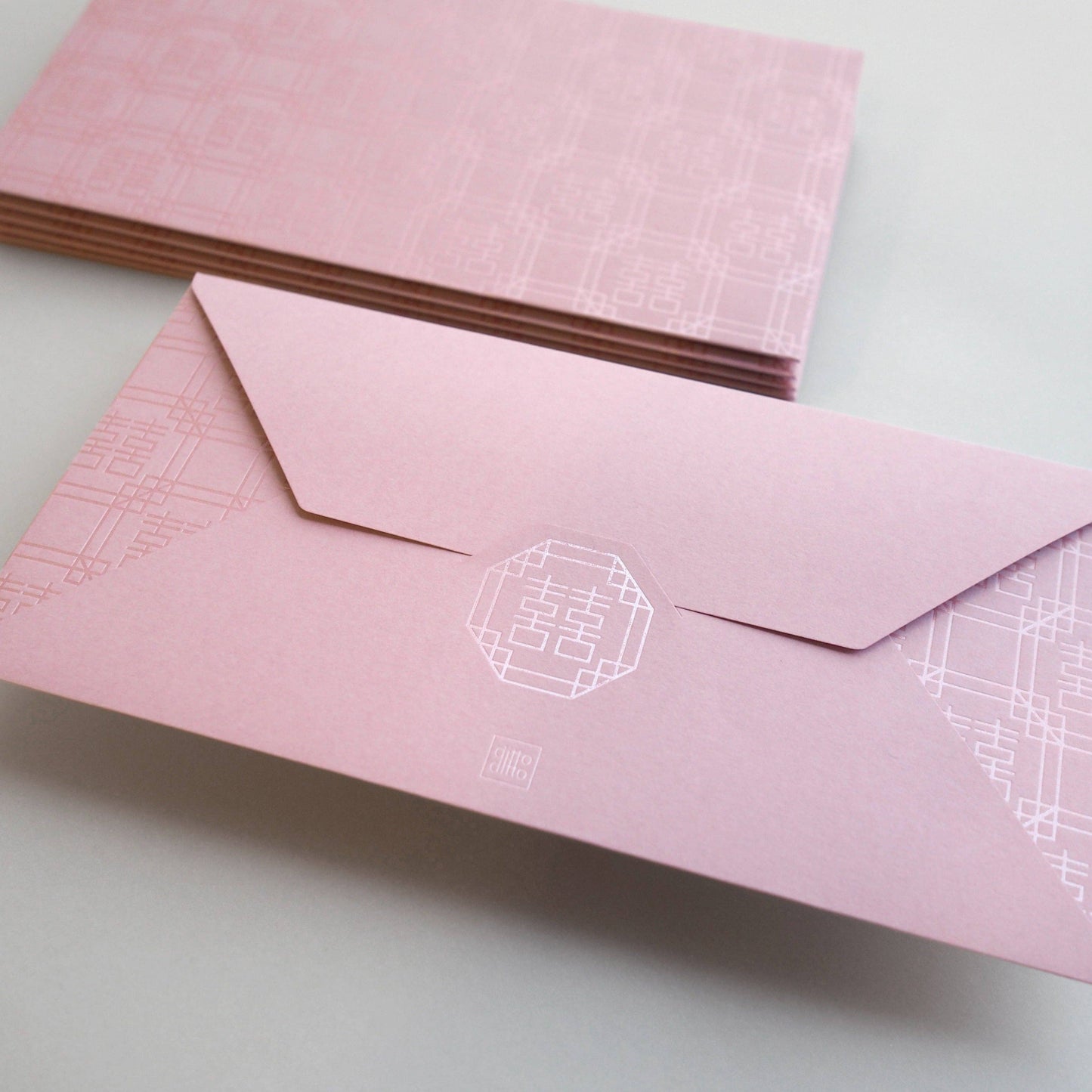 Double happinese envelope pink