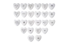 Load image into Gallery viewer, Send With Love 48 Assorted Sentiment Heart Stones
