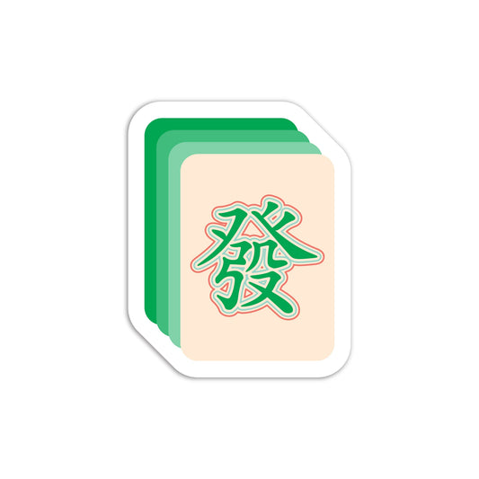 Mahjong fat tile vinyl sticker