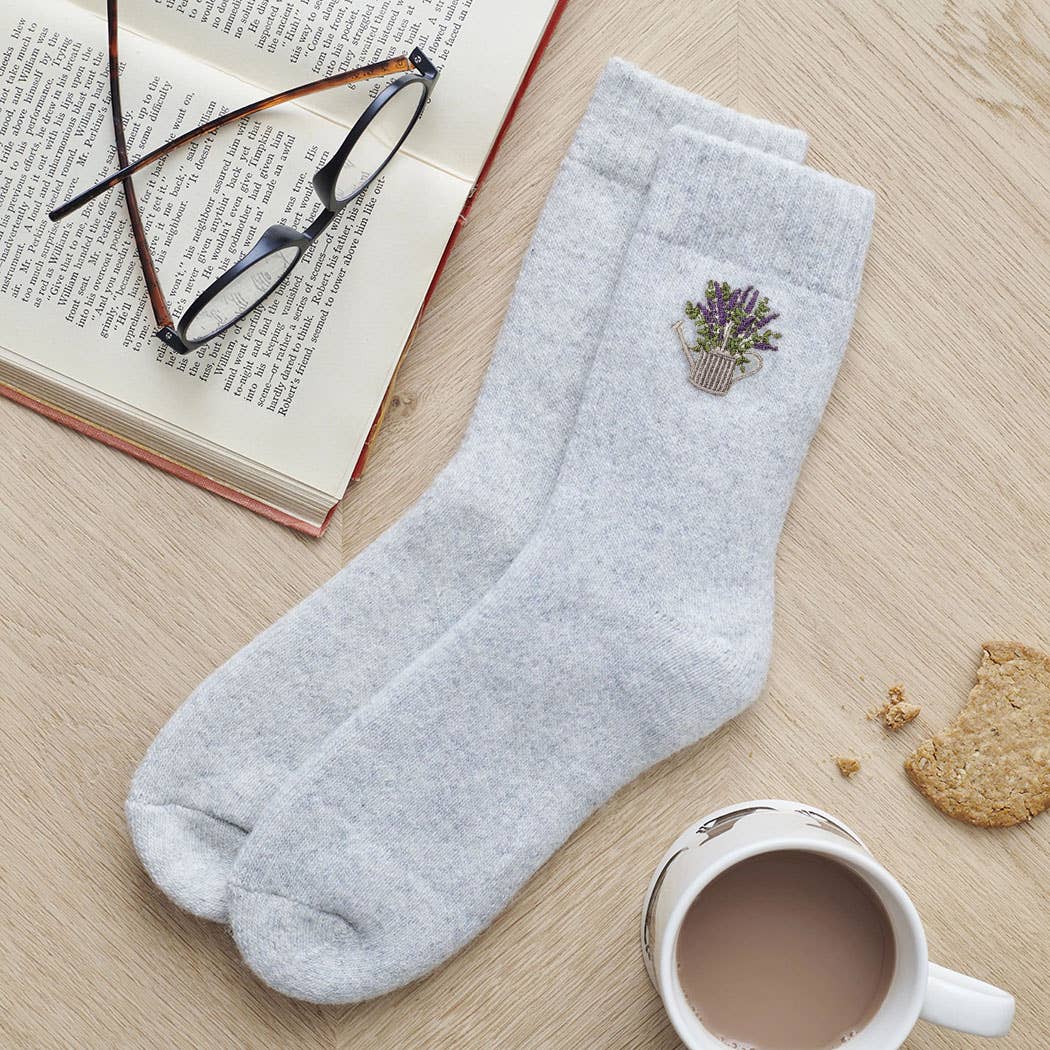 Watering Can Gardening Wool Socks