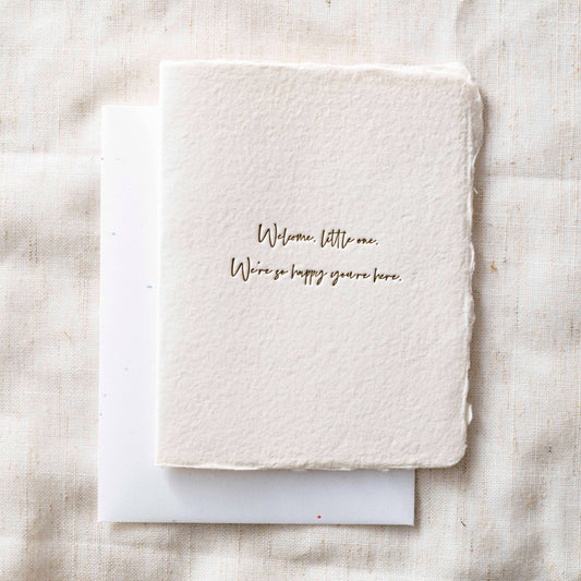 Welcome Little One | Baby Shower Greeting Card