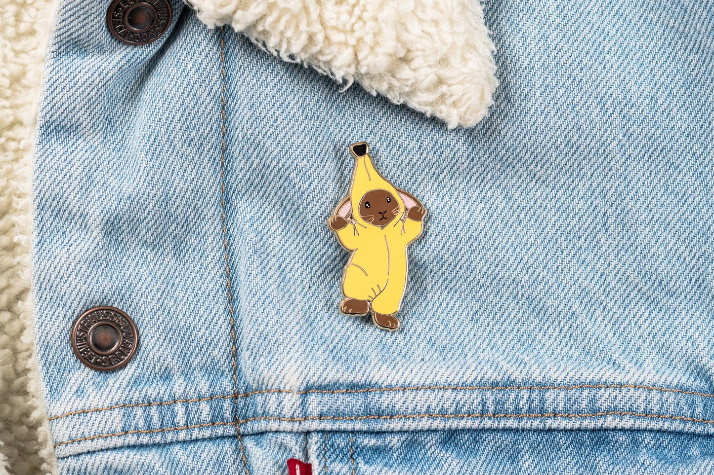 Banana Bunny Enamel Pin