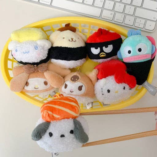 Limited! Sanrio Sushi Plush Keychain (5cm) Random