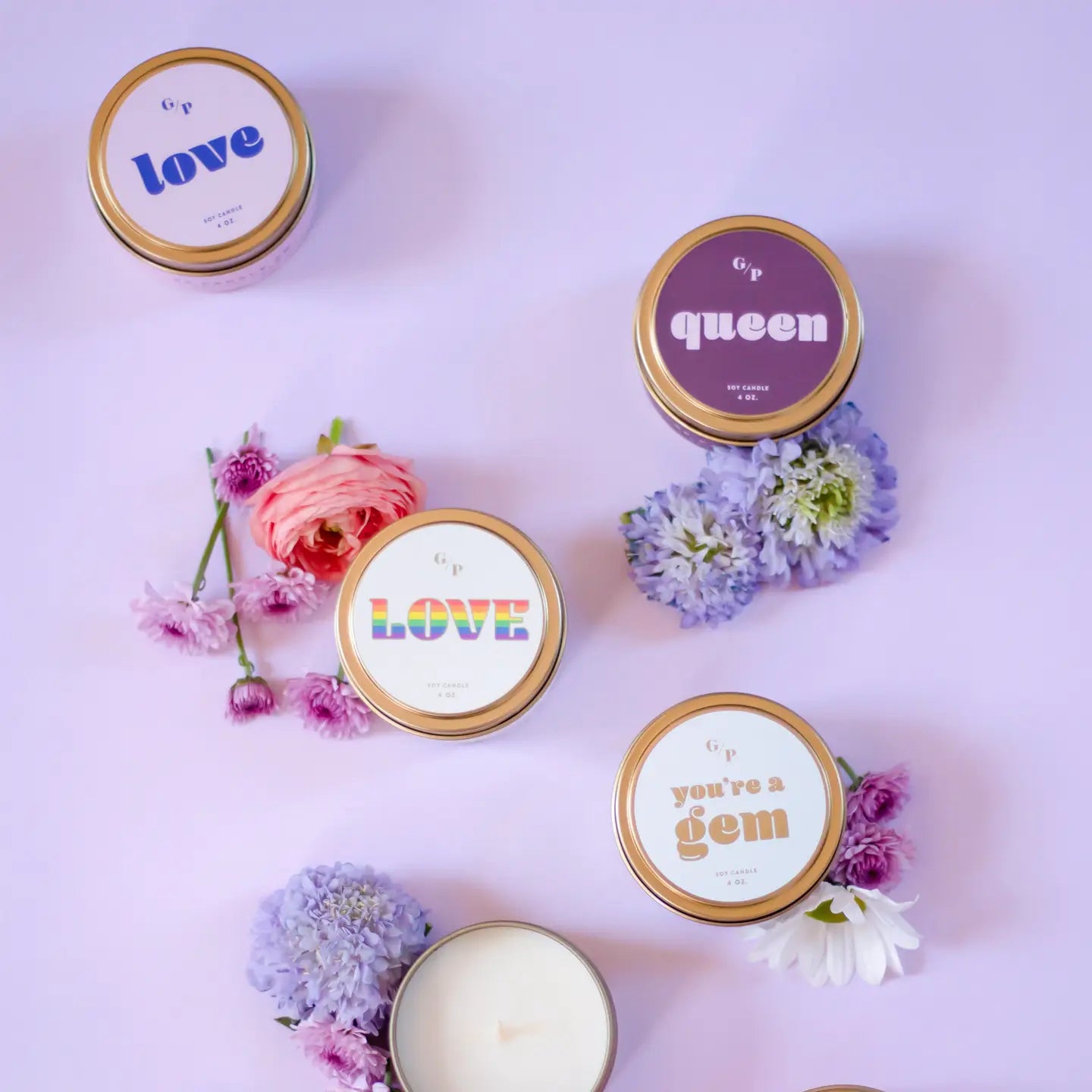 Love Just Because 4 oz. Candle Tin