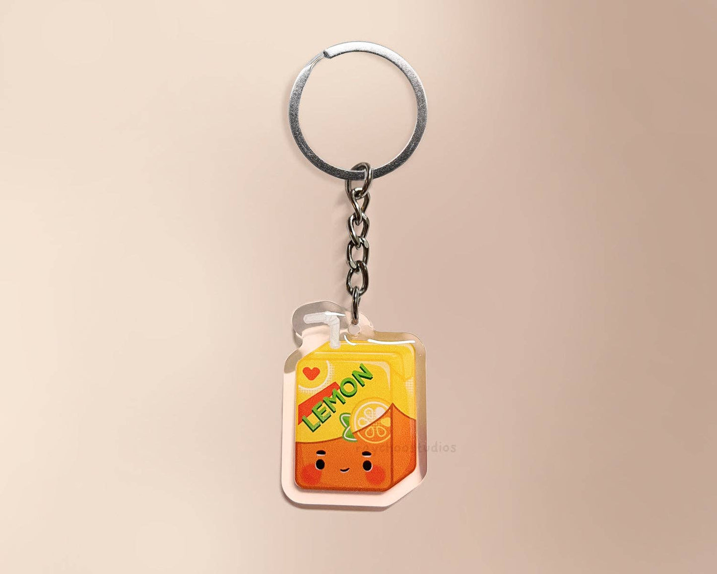 Lemon Tea Drink Acrylic Keychain