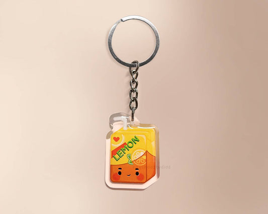 Lemon Tea Drink Acrylic Keychain