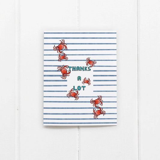 Thanks a Lot Crabs Greeting Card