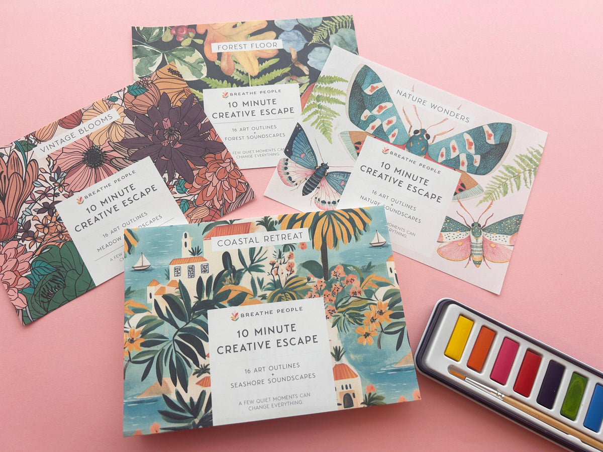 10 Minute Creative Escape Art Book - Forest Floor
