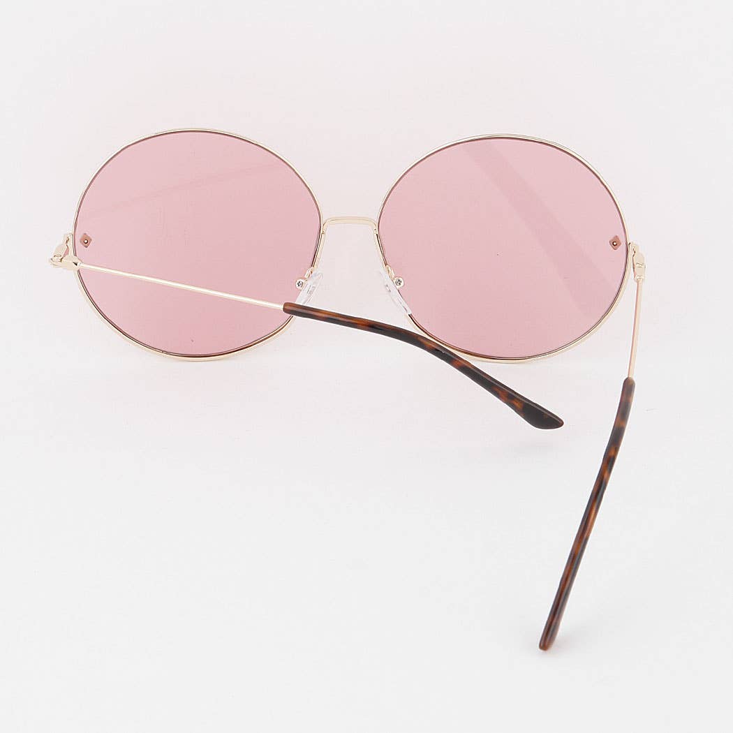 Gradient Lens Round Sunglasses