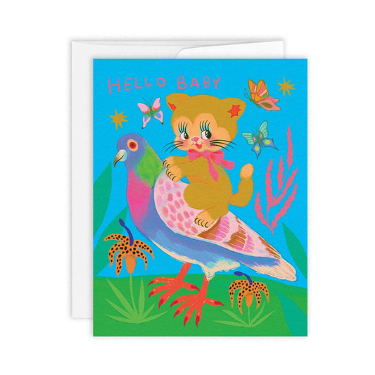 HELLO BABY - Greeting card