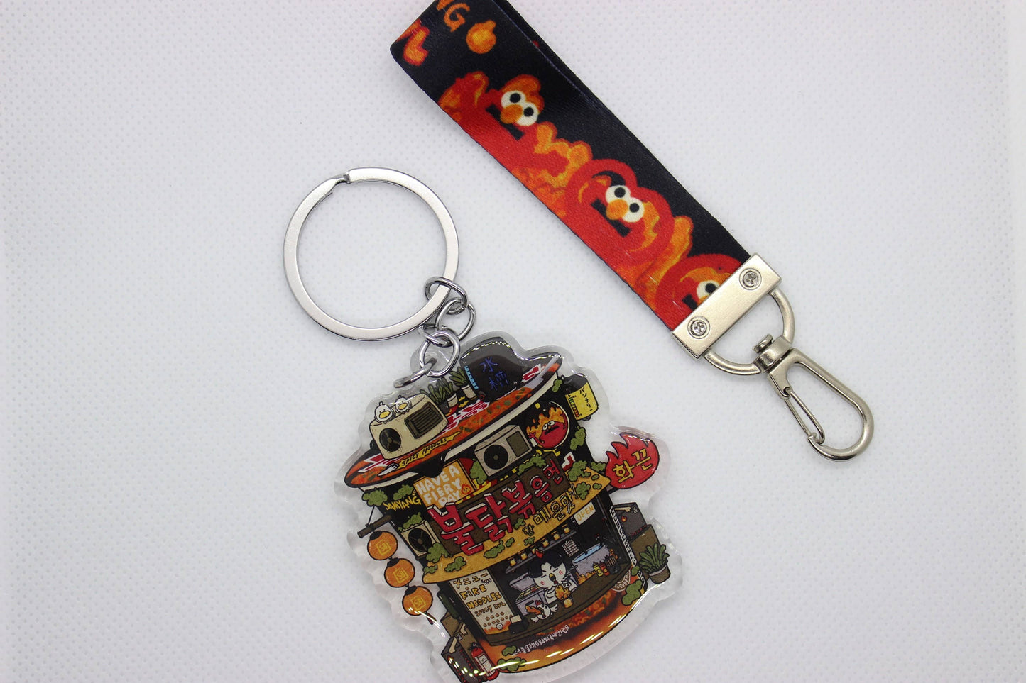 Spicy Ramen Keychain w/ Lanyard