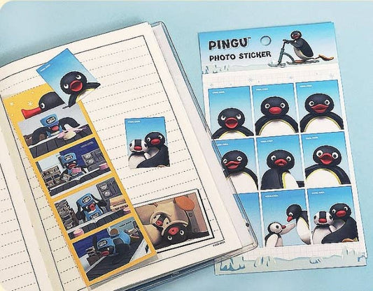 Pingu Photo Sticker Sheet - Mini Photo Deco Multi Sticker