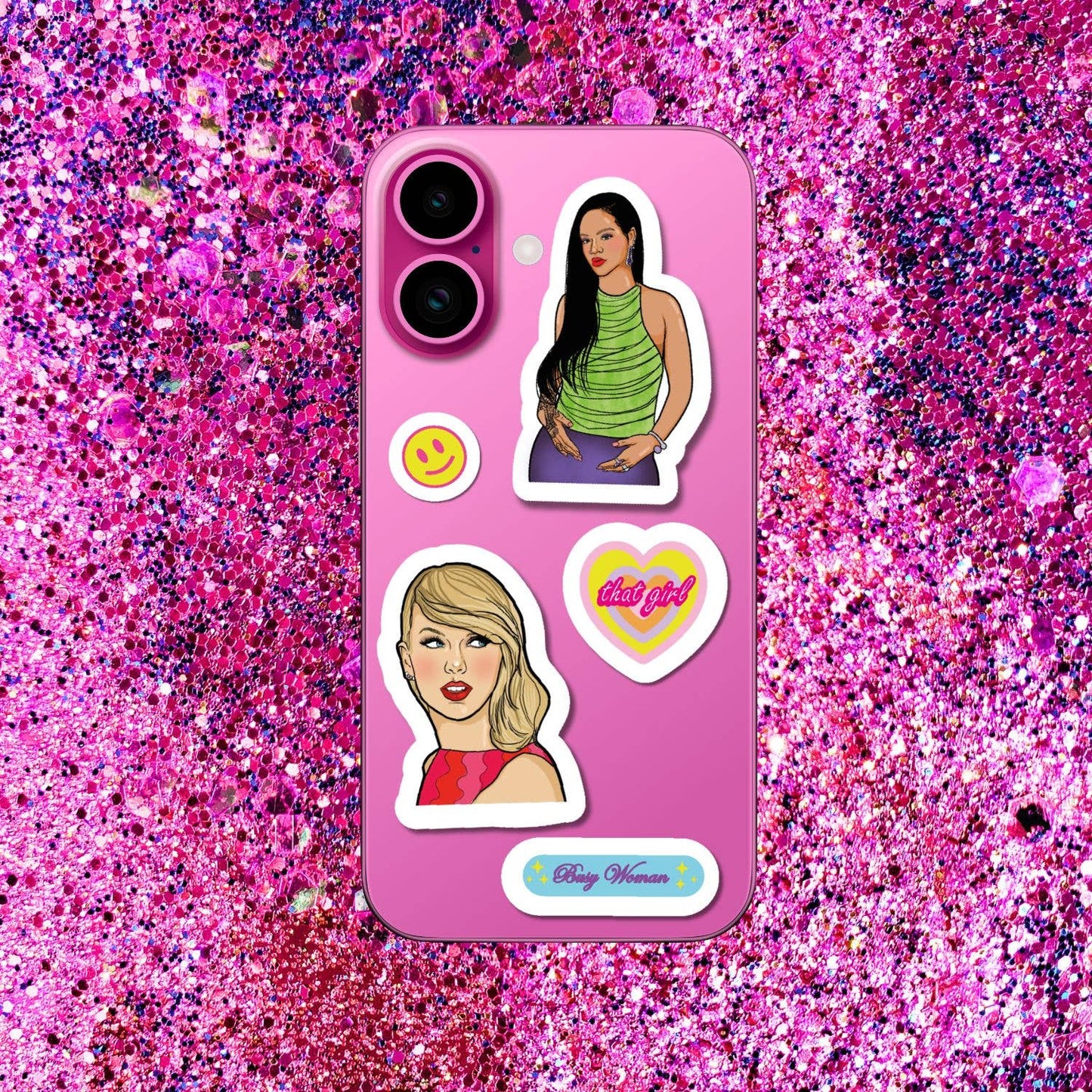 Pop Music Girls  A5 Sticker Sheet