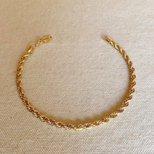 Load image into Gallery viewer, 18k Gold Filled 4.0mm Rope Anklet
