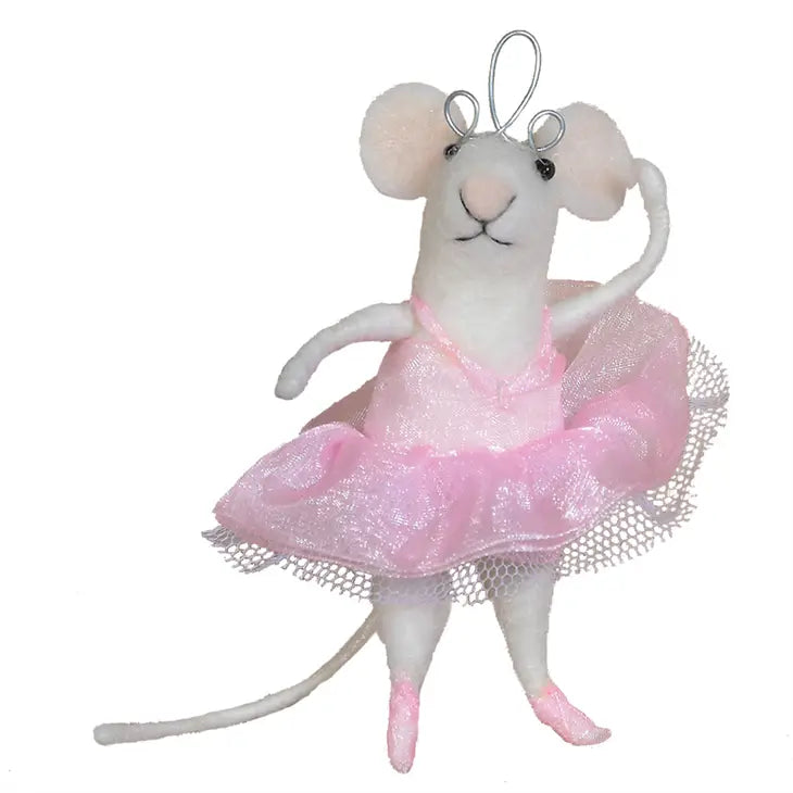 Felt Mouse Ornament - Ballerina Mouse Ornament
