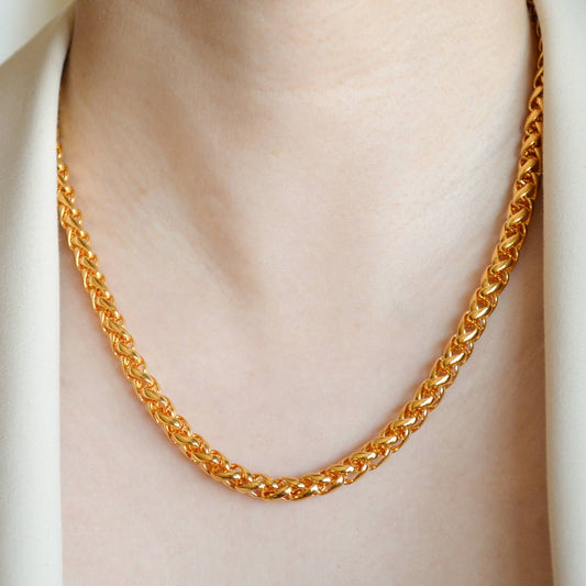 Ella rolo chain necklace, chain necklace, gold necklace