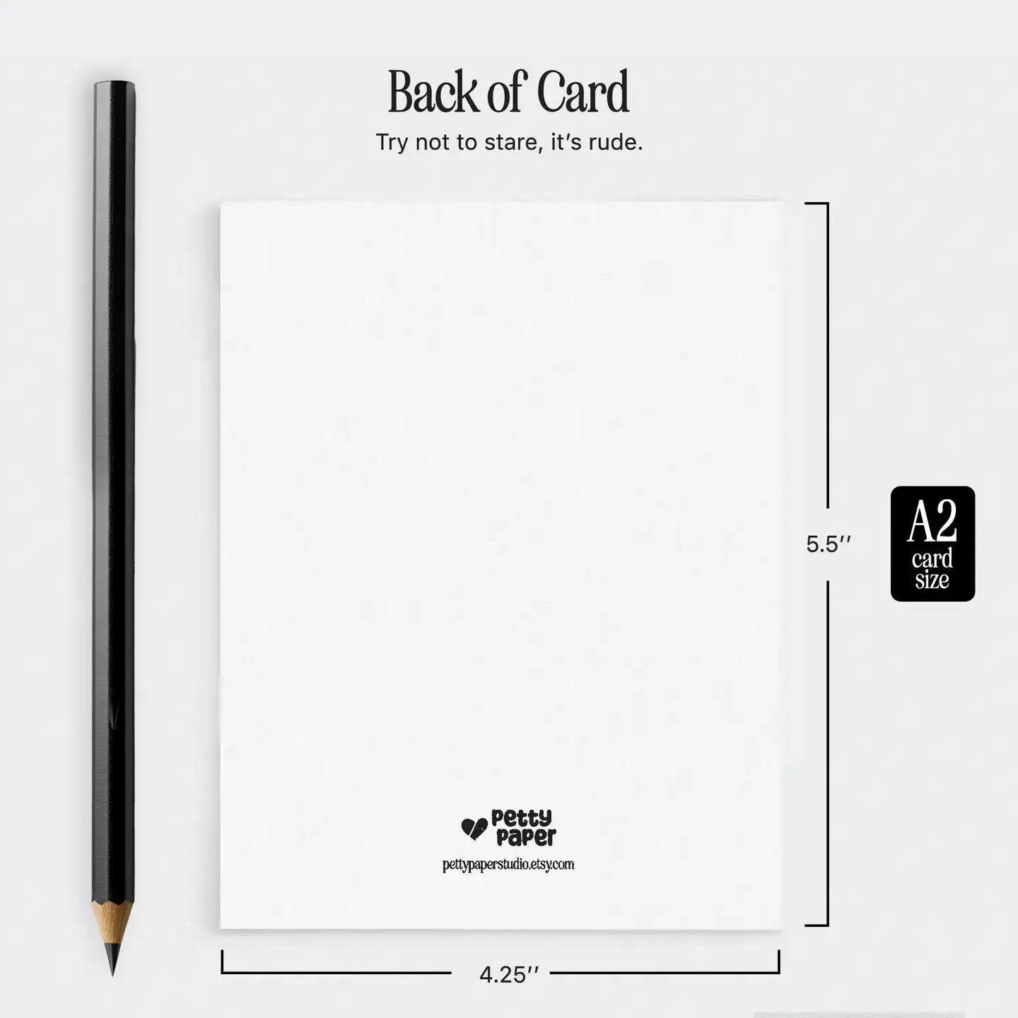 Minimal Sarcastic Anti-Birthday - A2 Birthday Greeting Card