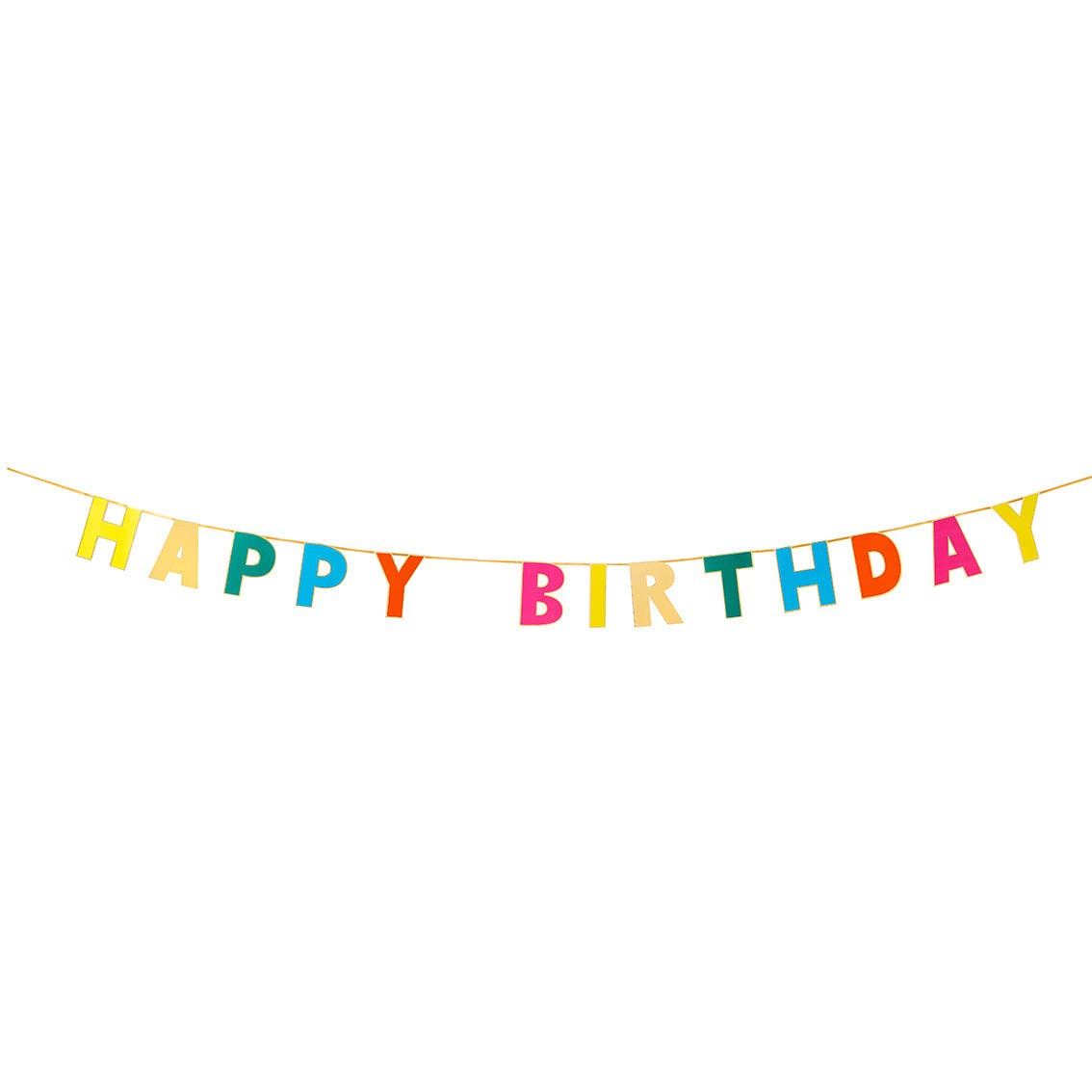 Rainbow Happy Birthday Garland | Birthday Party |