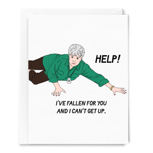 Help! I've Fallen For You and Can't Get Up, Love Card