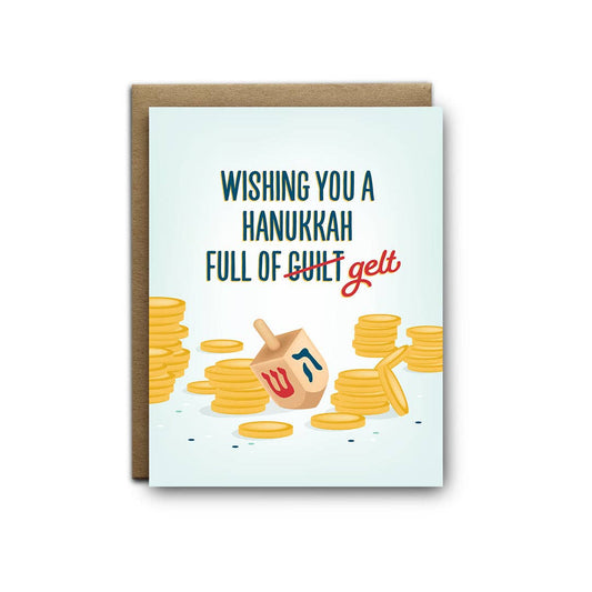 Full of Gelt Greeting Card