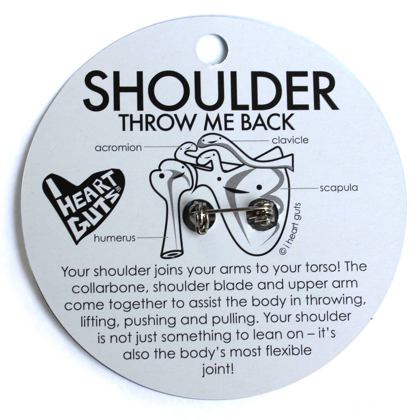 Shoulder Lapel Pin - Carry the World on Me