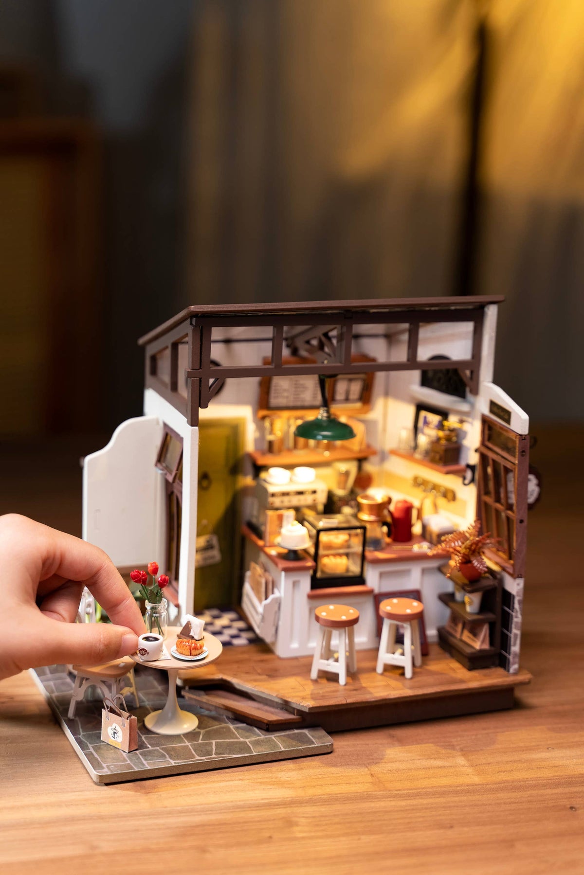 DIY Miniature House Kit: Slow Life Café