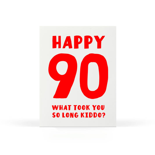 Happy 90 Birthday Card