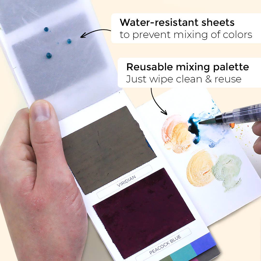 Spring Colorsheets | 16 Watercolors | Metallic Paint