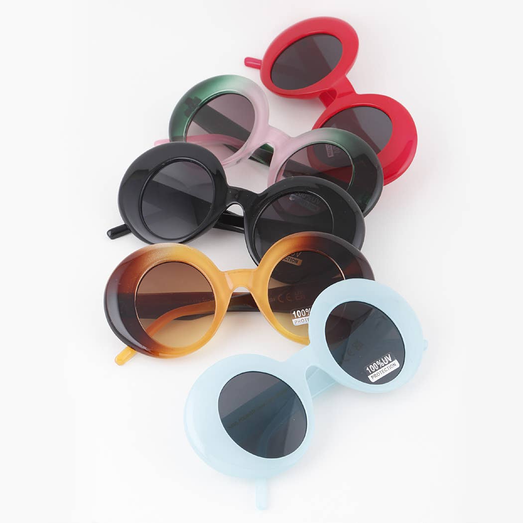 Polarized Bulky Round Sunglasses