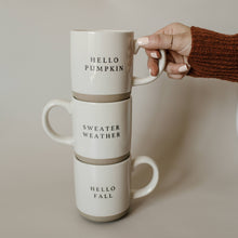 Load image into Gallery viewer, Sweater Weather Stoneware Coffee Mug - Christmas Home Gifts
