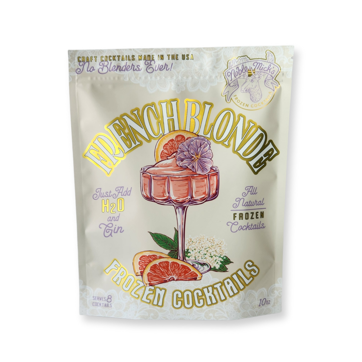 French Blonde Frozen Cocktail-Just add Water + Gin