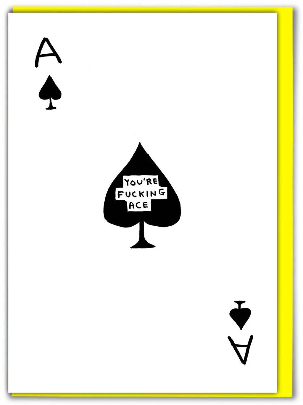 Funny Greetings Card By David Shrigley - You're Fucking Ace