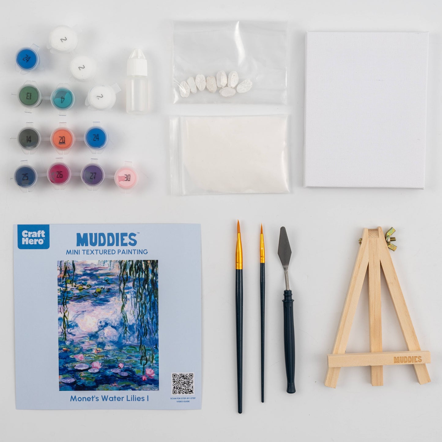 Muddies™ 3D Textured Canvas Painting - Monet's Water Lilies