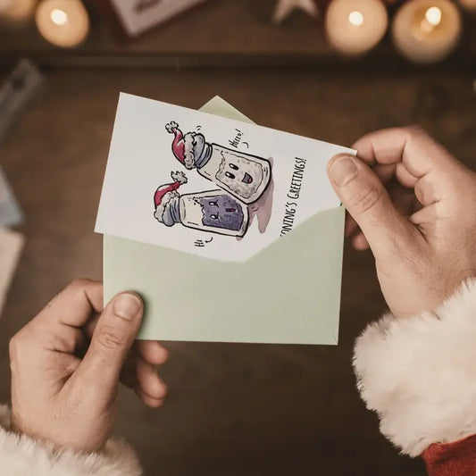 "Seasoning's Greetings" - Cute, Chef, Foodie Christmas Card
