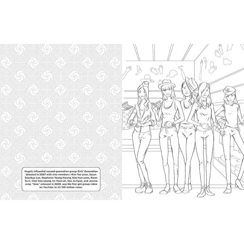 I Love K-pop Coloring and Activity Book