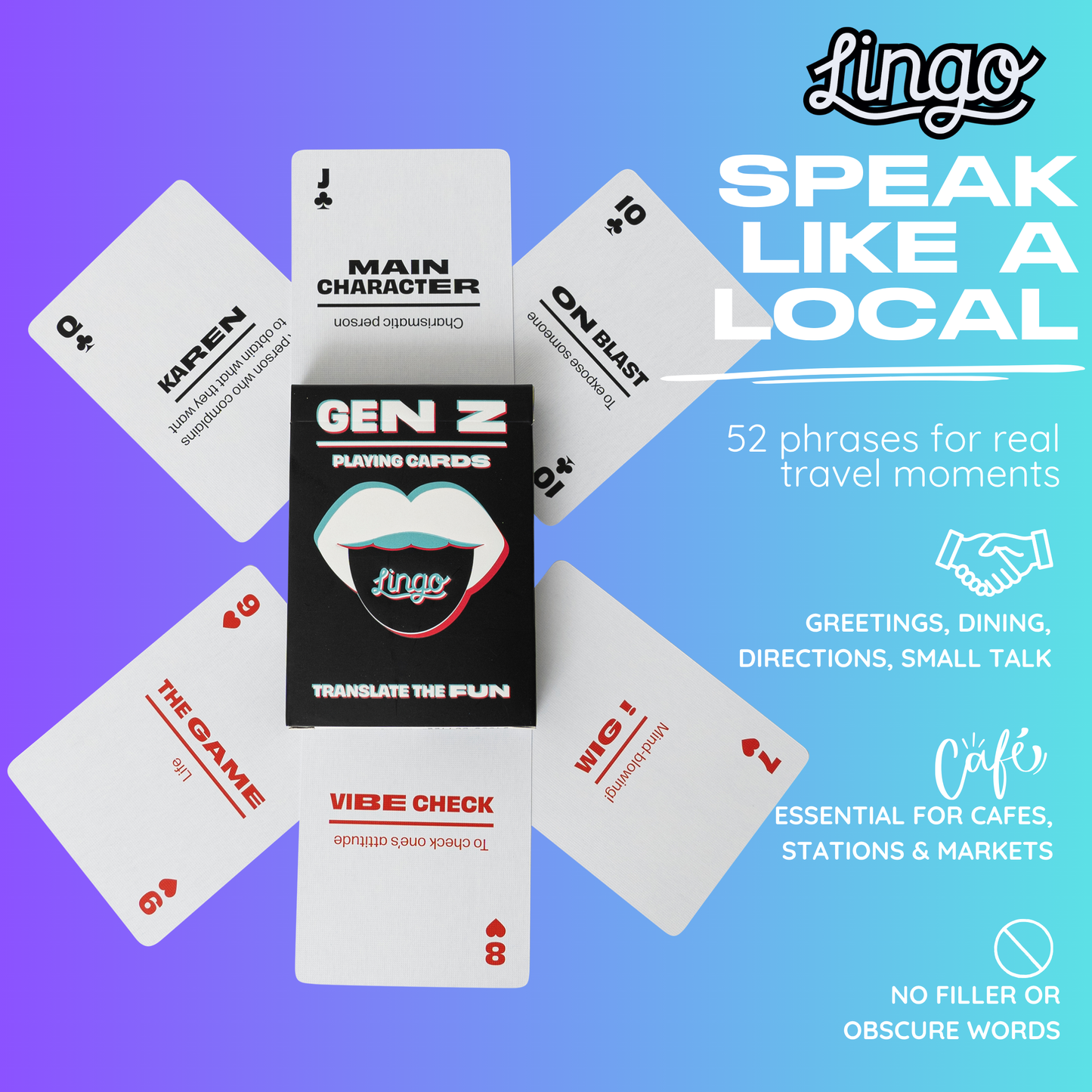 Gen Z Lingo Playing Cards