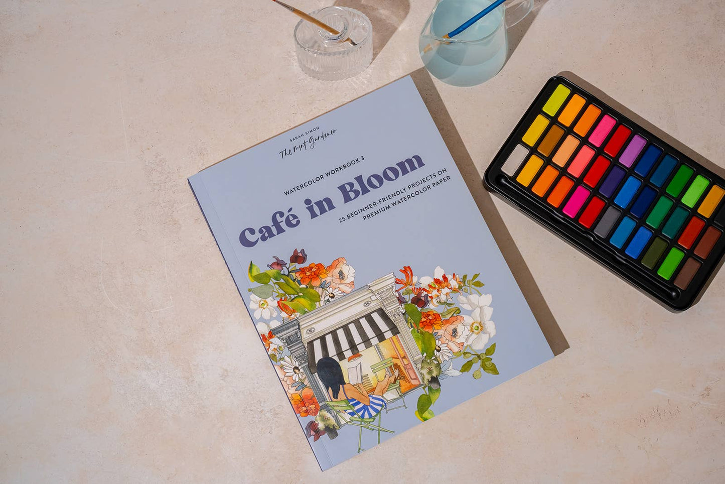 Watercolor Workbook 3: Cafe in Bloom (Spring)