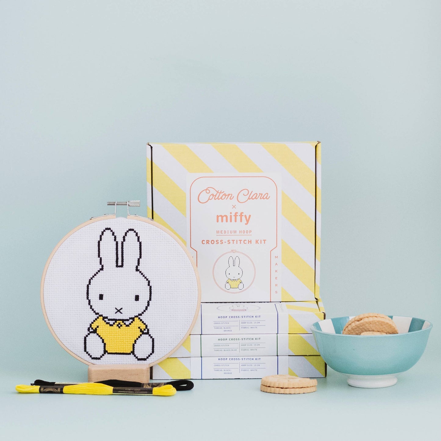 Miffy Yellow Cross Stitch Kit Beginner Friendly