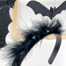 Load image into Gallery viewer, Halloween bat headband
