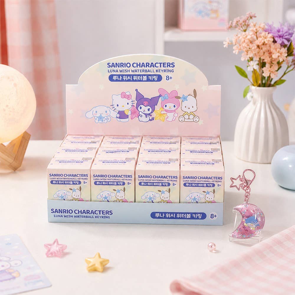 Sanrio Characters Luna Wish Water Globe Random Keychain