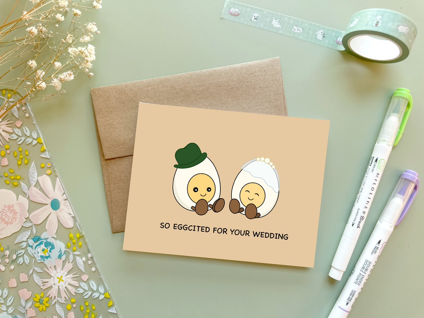 So Eggcited For Your Wedding | Greeting Card