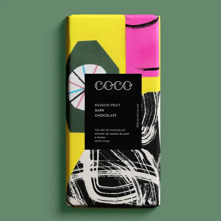 Passion Fruit Dark Chocolate Bar