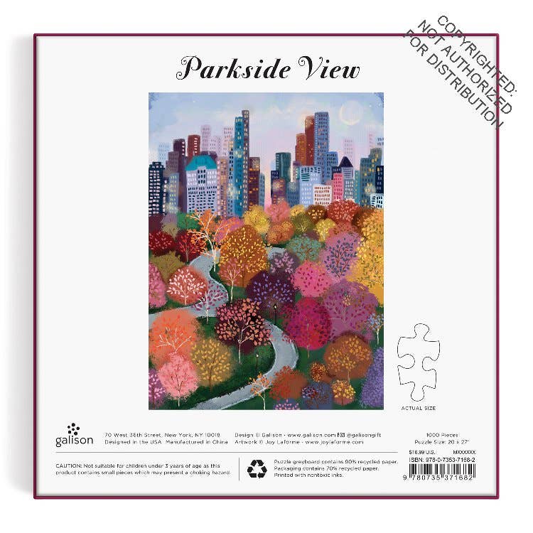 Parkside View 1000 pc Puzzle in a Square Box