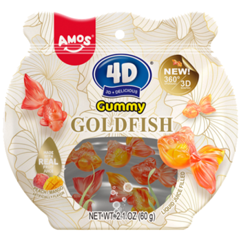 Amos 4D Gummy Lucky Fish Liquid Juice Filled 3.95oz