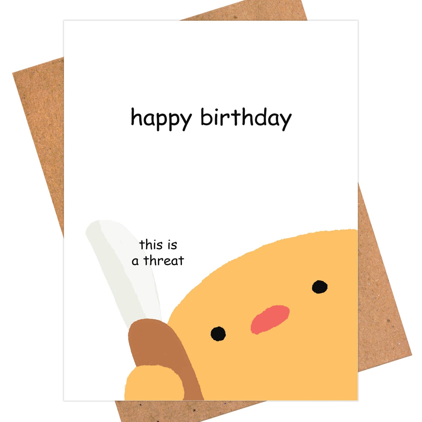 Hilarious Birthday Card - This Is A Threat