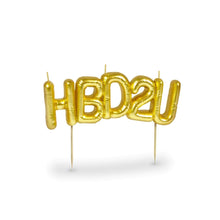 Load image into Gallery viewer, PARTY CANDLES - HBD2U
