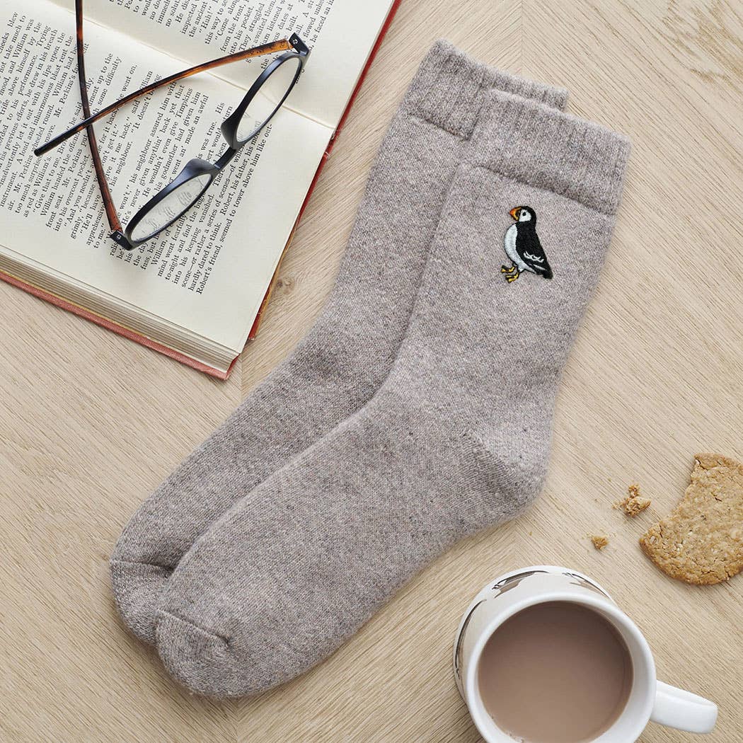 Puffin Coastal Wool Socks