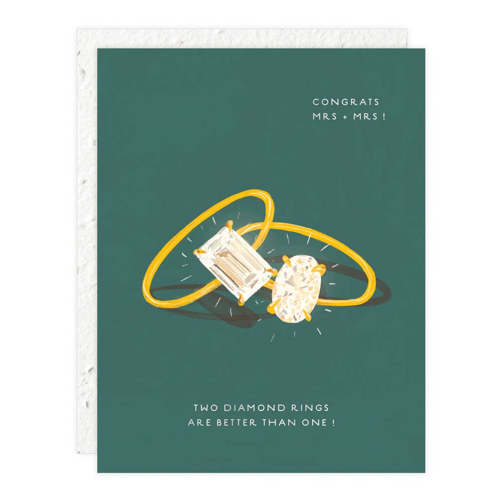 Wedding Rings - Wedding + Engagement Card