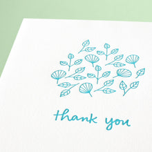 Load image into Gallery viewer, Leaf Thanks - Letterpress Greeting Card
